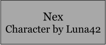 Nex Character by Luna42