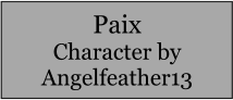 Paix Character by Angelfeather13