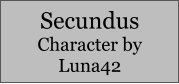 Secundus Character by Luna42
